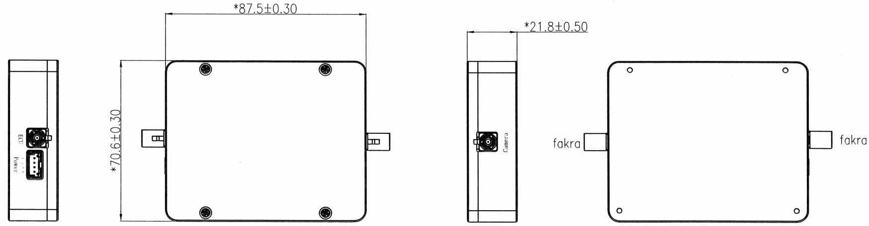 GMSL2_Camera_Repeater Dimensions